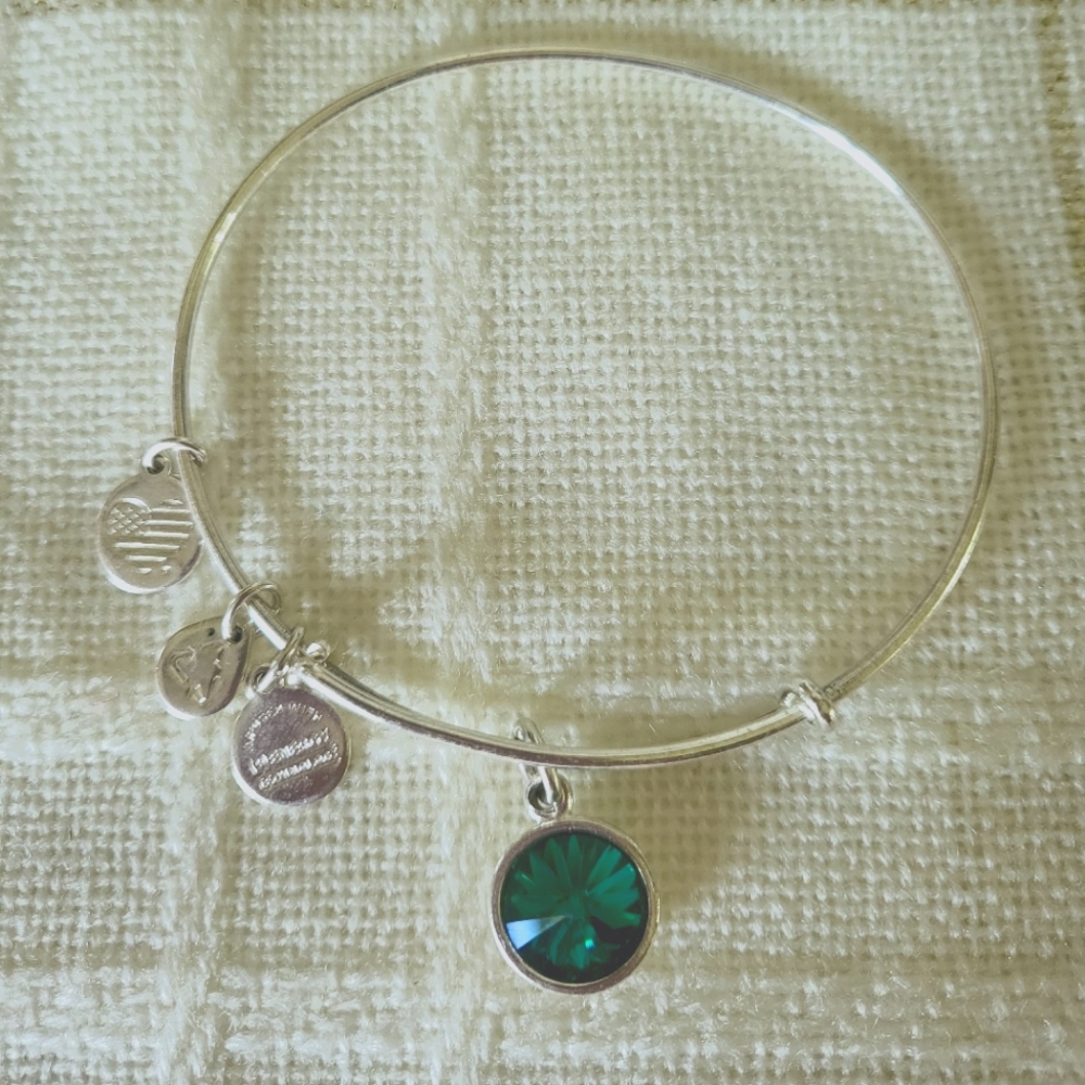 Alex and Ani May Birthstone bangle